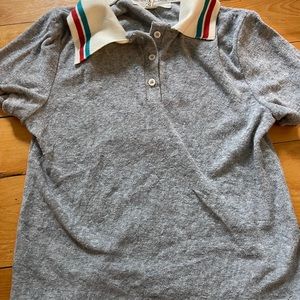 Urban Outfitters Collared Grey T-shirt